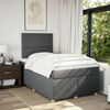 vidaXL Boxspringbett mit Matratze Dunkelgrau 120x190 cm Stoff 3293513 Bild 5