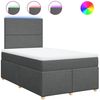 vidaXL Boxspringbett mit Matratze Dunkelgrau 120x190 cm Stoff 3293513 Bild 2