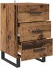 vidaXL Nachttisch mit Schubladen Altholz 40 x 40 x 66 cm Holzwerkstoff 882143 Bild 5