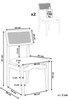 Esszimmerstuhl 2er Set RUBONIA Holz Schwarz Bild 2