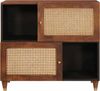 vidaXL Sideboard Braun 80 x 33,5 x 75 cm Massivholz Mango 4018907 Bild 3