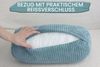 Amilian Nackenrolle mit Bezug 15 x 40 cm - Kissenrolle - mit Nackenrollenbezug - Bettrolle, Kopfstütze, Nackenstütze mit Bezug, ideal als Dekokissen, Sofakissen, Kissen, Kissenrolle, Lagerungskissen, Schlafkissen und für Reisen Bild 2