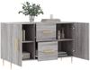 vidaXL Sideboard Grau Sonoma 100x36x60 cm Holzwerkstoff 828162 Bild 4
