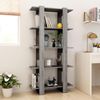 Bücherregal/Raumteiler Schwarz 80 x 30 x 160 cm Spanplatte [813573] Bild 2