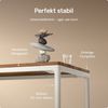 Desktronic Elektrisch höhenverstellbarer Schreibtisch HomeMax 160x80cm Weiß/Massives Walnussholz mit Memory-Funktion, Anti-Kollisions Technologie, USB-A und USB-C-Ladeanschlüssen Bild 4