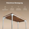 Desktronic Elektrisch höhenverstellbarer Schreibtisch HomeMax 160x80cm Weiß/Massives Walnussholz mit Memory-Funktion, Anti-Kollisions Technologie, USB-A und USB-C-Ladeanschlüssen Bild 3