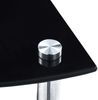 vidaXL Regal mit 4 Ablagen Schwarz 30x30x100 cm Hartglas 249520 Bild 5