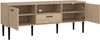 Dmora Fernsehschrank elie, Ständer für Wohnzimmerfernseher, Niedriges Wohnzimmer-Sideboard, TV-Ständerbasis, 147x40 h57 cm, Eiche Bild 4