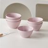 JIWOO Müslischale 6er Ø11,8cm, Frühstückschalen Eisschale Dessertschalen Schale, Keramik, (Schaleset, 6-tlg), Porzellan Hochwertiges Schalen Lila Mikrowellenofen Spülmaschine Bild 4