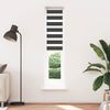 vidaXL Doppelrollo Schwarz 40x200 cm Stoffbreite 35,9 cm Polyester 4014249 Bild 2