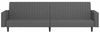vidaXL Schlafsofa 2-Sitzer Dunkelgrau Samt 375938 Bild 5