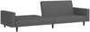 vidaXL Schlafsofa 2-Sitzer Dunkelgrau Samt 375938 Bild 4