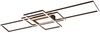 Große LED Deckenlampe IRVINE mit Farbwechsler und Fernbedienung 105 x 42cm groß in Anthrazit - Wandleuchte Bild 2