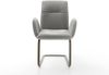 Freischwinger Vinja-Flex Strukturstoff Soft Grau Freischwinger flach Effektfinish Titan Bild 2