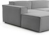 Dmora Sofa mit Halbinsel Assurte, modulares Sofa mit linker Chaiselongue, modernes Stoffsofa, 100 % Made in Italy, 240 x 170 x 70 cm, Grau Bild 4