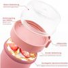 Bugucat Müslibecher to Go 2er Set 760ml+230ml Löffel blau rosa Bild 3