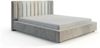 KAWOLA Bett CATTURA Polsterbett Velvet grau 200x200cm mit Lattenrost Bild 3