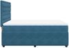 vidaXL Boxspringbett mit Matratze Dunkelblau 140x190 cm Samt 3292350 Bild 5