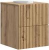 vidaXL Wandmontierter Nachttisch 2 pcs Artisan-Eiche 33 x 34,5 x 40 cm 898484 Bild 2