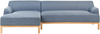 beliani 'SOSJO' Ecksofa, Stoff blau, Linksseitig, 251 x 132 x 74 cm Bild 2