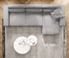 Ecksofa Sirpio XL 370x170 cm Cord Silbergrau Recamiere variabel Bild 4