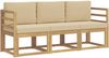 vidaXL Outdoor-Sofagarnitur 3 pcs 3387162 Bild 2
