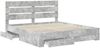 vidaXL Bettrahmen mit Schubladen Beton Grau 180 x 200 cm Holzwerkstoff 3411946 Bild 5
