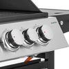 Tomahawk 3.1 S Gasgrill 3x3,6kW Brenner+2,7 kW 60x45cm Grill Edelstahl Silber-Metallic Bild 2