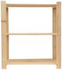 Regal 90x80x40cm Fichte 3 Böden Bücherregal Wandregal Standregal Holzregal Bild 3