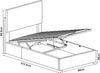 Polsterbett Juva mit Matratze und Bettkasten 90x200 cm Beige Corium Bild 4