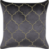 Kissen 2er Set Marokkanisches Muster ALYSSUM Samtstoff 45 x 45 cm Grau Bild 4
