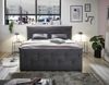 Boxspringbett >Villano< Liegefläche 180x200cm, in Anthrazit - 231x203x114 (LxBxH) Bild 4