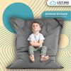 LAZY BAG Sitzsack für Indoor & Outdoor, Grau, Nylon, 250 l Bild 3