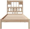 vidaXL Bücherregalbett ohne Matratze 75x190 cm Massivholz Kiefer 3322325 Bild 4