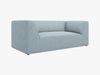Micadoni Sofa Ruby 2-Sitzer Kord Scala Hellblau Bild 2
