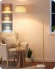 EDISHINE Stehlampe Wohnzimmer dimmbar, Standleuchte Höhenverstellbar, LED wechselbar, kaltweiß bis warmweiß dimmbar, LED Bogenlampe mit Fernbedienung Bild 1