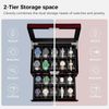 Uhrenbox für Männer 20 Slots mit Glasdeckel abschließbar luxuriös UJWB002Y Bild 4