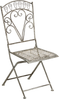 Gartenstuhl 2er Set NURRA klappbar Metall Grau Bild 4