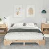 vidaXL Bettrahmen Braun 140 x 210 cm Massives Kiefernholz 872899 Bild 3