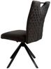 Stuhl Gent / Georgia S, Stoff, Anthrazit, 47 x 95 x 62 cm Bild 4