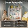 Bellabino 'Baru' Kinderbücherregal, weiß, Holz, 88x30x80 cm, Montessori Kinderregal mit 4 Ablagefächern Bild 5
