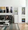 Home Collective Kommode 40 cm breit Holz Highboard Sideboard für Flur Schlafzimmer Wohnzimmer (Mehrzweckschrank Schrank schmal Kommode Schlafzimmer mit Schubladen), Kinderzimmer Organizer, 92 cm hoch mit 5 Schubladen weiß Bild 3