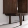 IDIMEX Highboard SIMONA, Wohnzimmerschrank offene Fächer & 3 Türen Massivholz nussbaum farben Bild 4