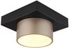 LED Deckenleuchte, schwarz matt, champagnerfarben, L 20 cm Bild 5