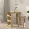 Bartisch mit Regal Sonoma-Eiche 102 x 50 x 103,5 cm Spanplatte [809470] Bild 4
