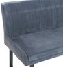 Eckbank HWC-O82, Esszimmerbank Bank, Öko-Tex (310g/m²) Chenille Stoff/Textil Metall 159x210cm ~ blau Bild 5