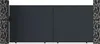 Vente-unique - NAZARIO Eingangstor PlastikMetallMetall Grau - B 4,6 cm x H 178 cm x L 390 cm Bild 3