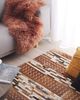Teppich Kuhfell braun 160x230 cm Patchwork Kurzflor HEREKLI Bild 3