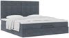 vidaXL Ottoman-Bett mit Matratzen Dunkelgrau 160x200 cm Samt 3313482 Bild 4