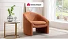 Vente-unique - OSSANA Sessel Stoff Rot - B 74 cm x H 74 cm x L 83 cm Bild 2